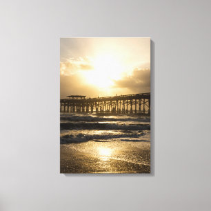 Golden Light Over Cocoa Canvas Print