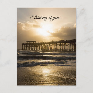 Golden Light Over Cocoa Thinking Of You Postcard