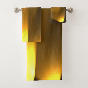 Golden Lights Bath Towel Set