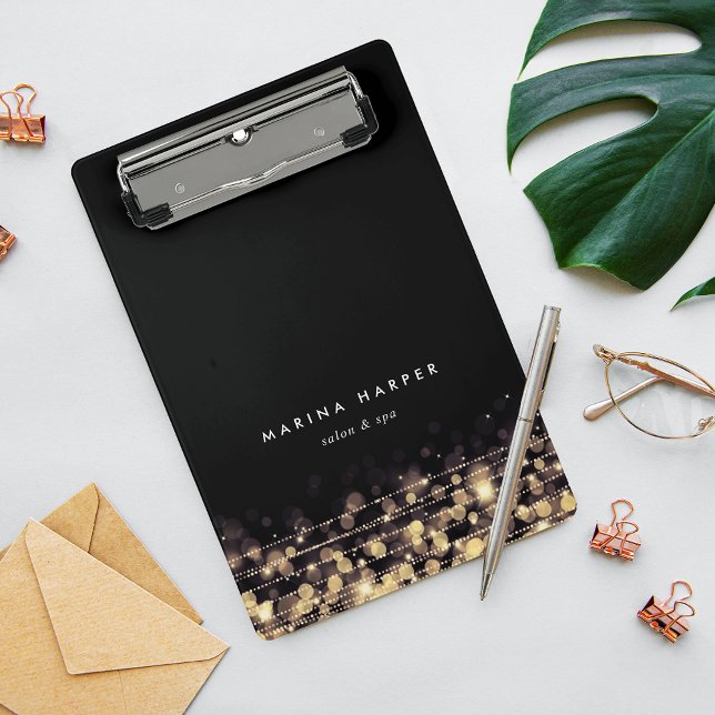Golden Lights Personalised Mini Clipboard (Creator Uploaded)