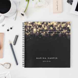 Golden Lights Personalised Notebook