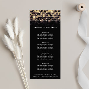 Golden Lights   Pricing or Services Rack Card