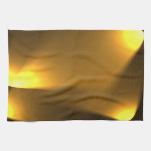 Golden Lights Tea Towel