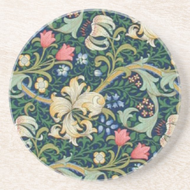 Golden Lilies Coaster (Front)