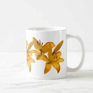 Golden Lilies Coffee Mug