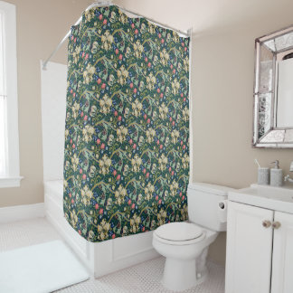 Golden Lilies Shower Curtain