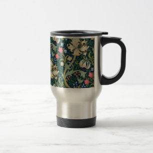Golden Lilies Travel Mug