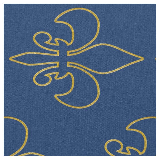 Golden Lily Contour + your background & ideas Fabric (Close Up)