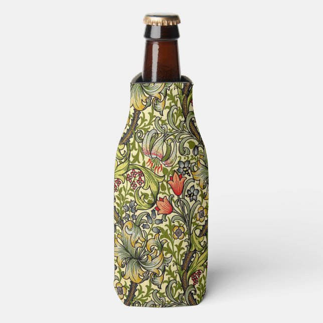 Golden Lily Coordinates Bottle Cooler (Bottle Front)