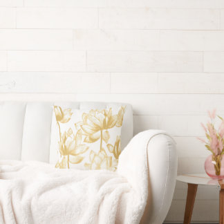 Golden Lily Personalised Cushion