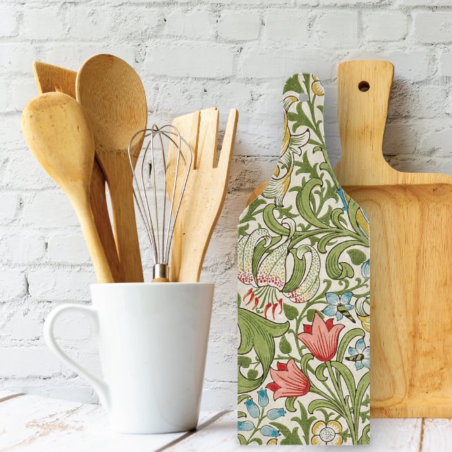 Golden Lily Wildflowers William Morris Cutting Board (Creator Uploaded)