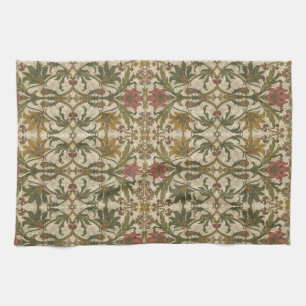 Golden Lily Wildflowers William Morris  Tea Towel
