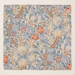 Golden Lily, William Morris Scarf<br><div class="desc">William Morris (24 March 1834 – 3 October 1896) was a British textile designer, poet, novelist, translator, and socialist activist associated with the British Arts and Crafts Movement. He was a major contributor to the revival of traditional British textile arts and methods of production. His literary contributions helped to establish...</div>