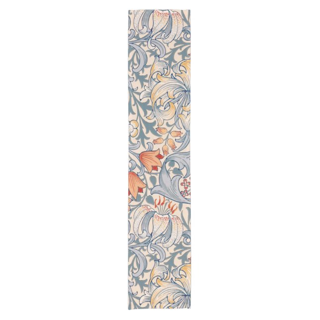 Golden Lily, William Morris Short Table Runner (Front)