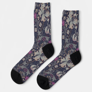 Golden Lily, William Morris Socks
