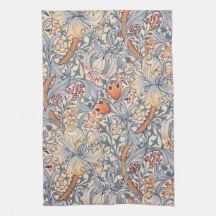 Golden Lily, William Morris Tea Towel
