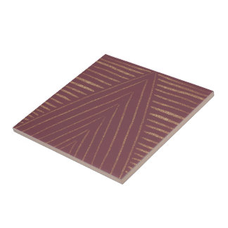 Golden Lined Triangles Tile