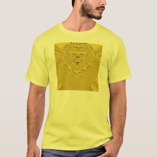 Golden Lion Head Art Print T-Shirt