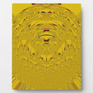 Golden Lion head pattern design Plaque
