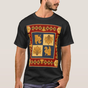 Golden lions: Art Nouveau scarf design T-Shirt