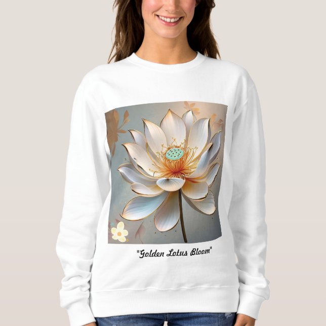 "Golden Lotus Bloom" Sweatshirt (Front)