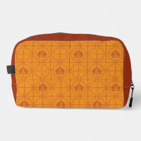Golden Lotus Grid Pattern - The White Lotus