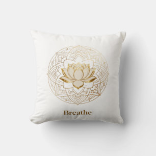 Golden Lotus Mandala "Breathe" Yoga & Meditation G Cushion