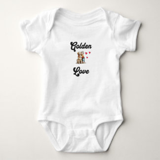 Golden Love - Perfect Gift for Dog-Loving Parents Baby Bodysuit