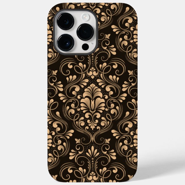 Golden Luxury Damask Case-Mate iPhone Case (Back)