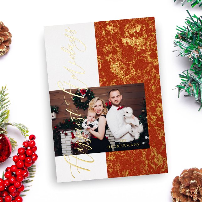 Golden Luxury Photo Whimsical Happiest Holidays (Creator Uploaded)