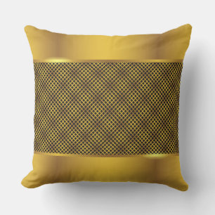 Golden Luxury Throw Pillow