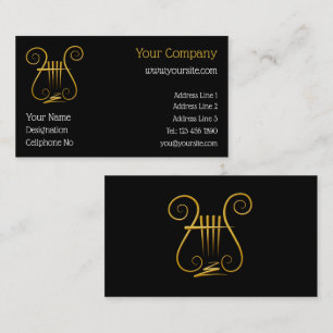 Golden Lyre Business Card