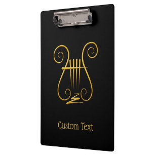 Golden Lyre Clipboard
