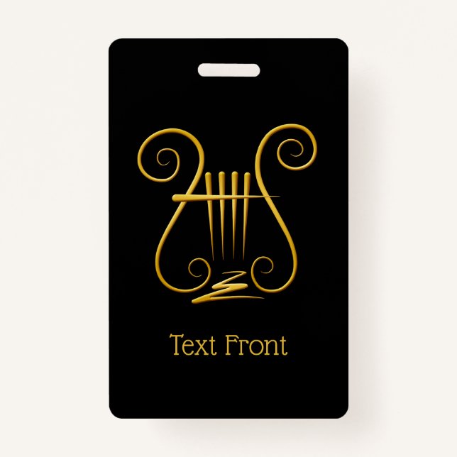 Golden Lyre ID Badge (Front)