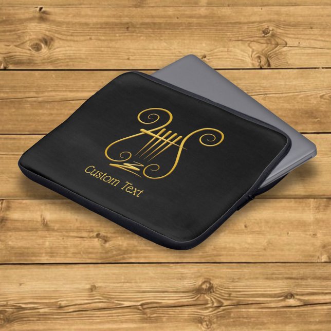 Golden Lyre Laptop Sleeve (Creator Uploaded)
