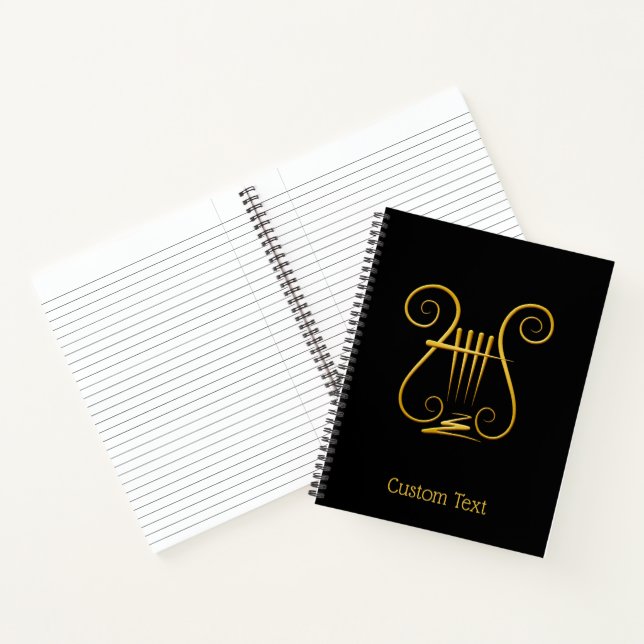 Golden Lyre Notebook (Inside)