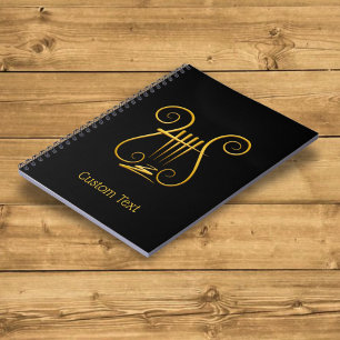 Golden Lyre Notebook