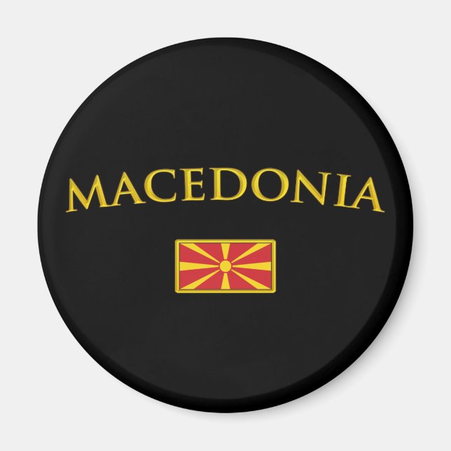 Golden Macedonia Magnet (Front)