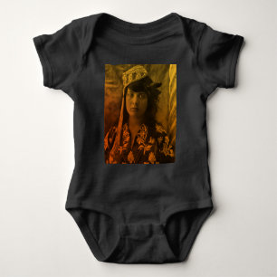 Golden Maghreb Jewish Tunisian Djerba Girl Female Baby Bodysuit