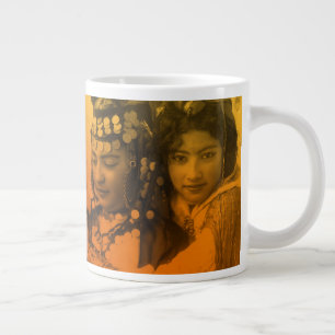 Golden Maghreb Ouled Naïl Berber Girl Female Woman Large Coffee Mug