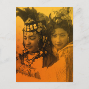 Golden Maghreb Ouled Naïl Berber Girl Female Woman Postcard