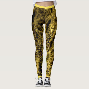Golden Magic Grass Leggings