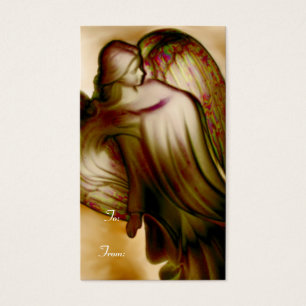 Golden Majestic Angel Gift Tag
