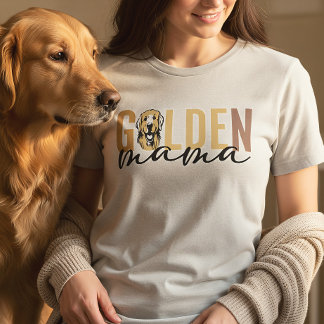 Golden Mama | Golden Retriever Mum Gift Tri-Blend Shirt