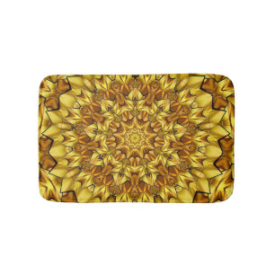 Golden Mandala Antique Abstract Design-63495 Bath Mat