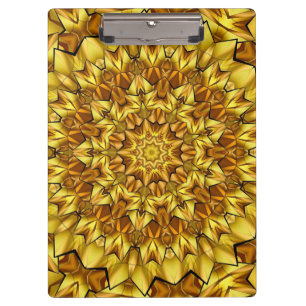 Golden Mandala Antique Abstract Design-63495 Clipboard