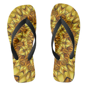 Golden Mandala Antique Abstract Design-63495 Jandals