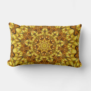 Golden Mandala Antique Abstract Design-63495 Lumbar Cushion