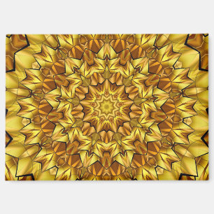 Golden Mandala Antique Abstract Design-63495 Magnet