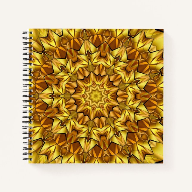Golden Mandala Antique Abstract Design-63495 Notebook (Front)